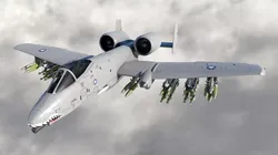 Low Poly PBR A-10 Tank Buster Low-poly 3D model