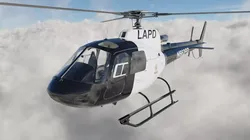 Low Poly PBR Police Eurocopter AS350 Low-poly 3D model