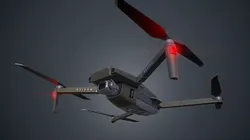 Mavic 2 Drone Low-poly 3D model