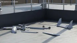 Mugin 5 Drone Crashed 3D model
