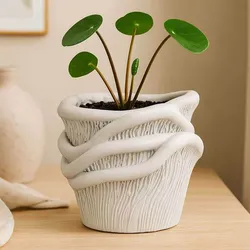 Mushroom Plant Pot with Drainage | Cute 3D Printable Planter