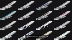 Pack 737-800 liverys
