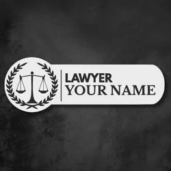 Personalized Office Sign for Lawyer -Custom Desk Name Plate