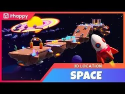 Platformer 11 Space Low-poly 3D model
