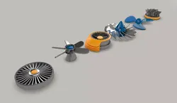Propeller Collection set of propellers 3D model