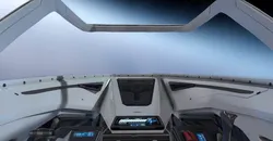 Sci Fi Futuristic Fighter Cockpit Low-poly 3D model