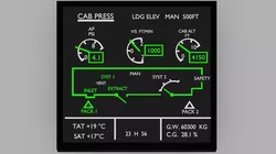 Secondary electronic centralised aircraft monitoring  3d Model 3D model