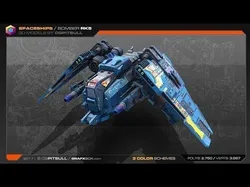 SF Bomber RK5 Low-poly 3D model