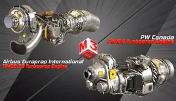 TP400-D6 Turboprop - PW100 Turboprop Engines 2 in 1 3D Model Pack