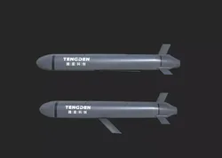 TS20 TS-20 Stealth cruise missile Patrol missile Low-poly 3D model