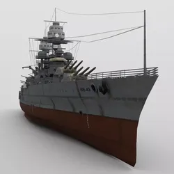 USS Tennessee in obj format 3D model