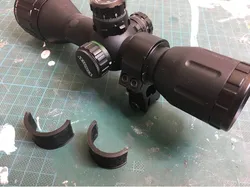 1" or 25,4mm to 30mm scope mount adapter two-part