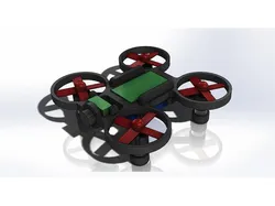 80 mm Tiny whoop quadcopter drone with FPV camera