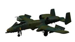 A10 Thunderbolt airplane 3D model