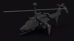 AH-4 Navajo Low-poly 3D model