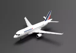 Airbus A318 AirFrance Livery  3D model