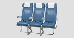 Airplane chair V3 3D model