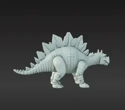 Articulated Stegosaurus Flexi Figure – Poseable Dinosaur Toy (3MF)