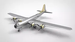 B-29 Superfortress  Silver 3D model