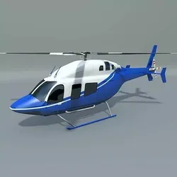 Bell 429 civilian helicopter 3D model