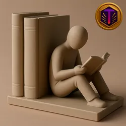 Bookends - Minimalist reader sculpture