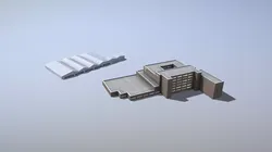 Building EDDF Storages33 Frankfurt Airport Low-poly 3D model