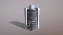 Building Frankfurt ABC International Bank Low-poly 3D model
