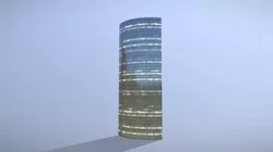 Building Frankfurt Skyper Low-poly 3D model