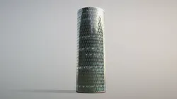 Building Frankfurt Westhafen Tower Low-poly 3D model