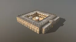Cathedral Building Buyuk Han Mosque Cyprus Low-poly 3D model