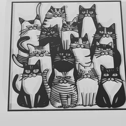 Cats Art Decor - Keychain Onecolor
