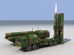 china  HQ-9  Long-range missile ballistic missile 3D model