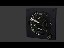 F16 Airspeed Indicator Gauge 3D model