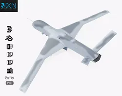 General Atomics Predator C Avenger UAV Drone   3D model