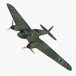 Heinkel He 111 B3-DB Low-poly 3D model