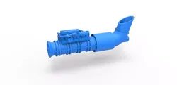 Jet engine 5 Scale 1 to 25 3D print model