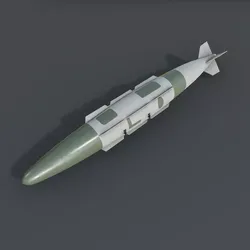 Joint Direct Attack Munition-JDAM  Low-poly 3D model