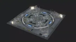 Landing Pad for Games Low-poly 3D model