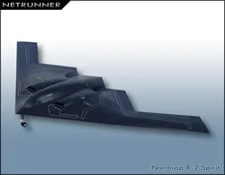 Northrop Grumman B-2 Spirit stealth bomber Low-poly 3D model