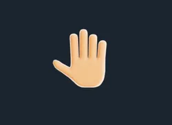 Okay Hand Gesture Animated Emoji Low-poly 3D model
