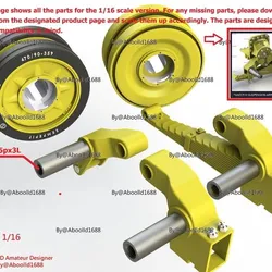 Panzer IV suspension arm & Wheel for Bearing Type.(STL-16)