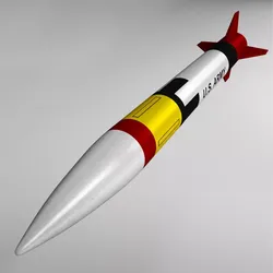 Patriot missile mim-104 high detail 3D model