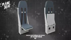 Plane Seat PBR  Low-poly 3D model
