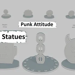 Punk Attitude Mini Pack Emoji Statues