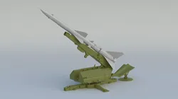 S-75 Dvina SA-2 Guideline S-75 Desna V-750 3D model