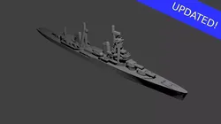 Soviet Kirov Class Cruiser Warship 3D print model