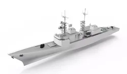 Spruance class destroyer ship 3D model