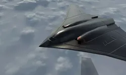 stealth bomber Low-poly 3D model