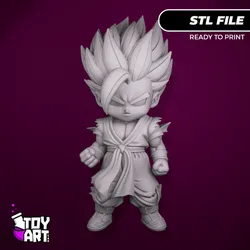 Super Saiyan Gohan Chibi - Dragon Ball STL Figure