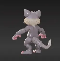 Whirlwind Beast Flexi Figure – Poseable Print-in-Place Toy (3MF)